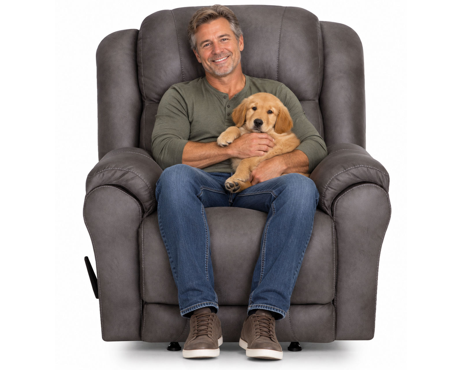 Croft 90" Reclining Sofa Smoke (Plush Comfort. Easy Reclining. Built for Everyday Living) 2 colors - Where Strength Meets Comfort.