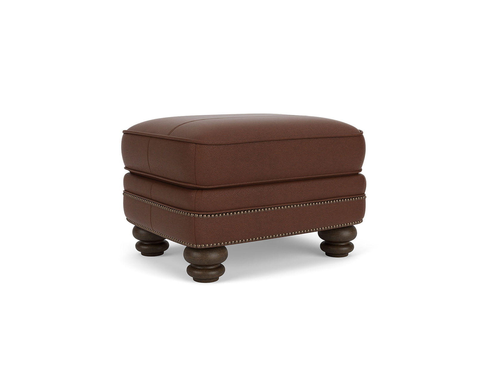 Bay Bridge 3790 Nailhead Chair (+50 leathers) 85" - Bay Bridge Leather Nailhead Ottoman