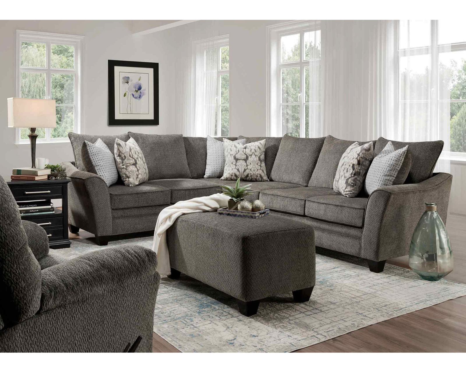 Fairmont Two-Piece Sectional Affordable Luxury. Designed for Real Life 105" x 134" - Luxury Looks. Beautiful Rooms. Surprisingly Affordable.