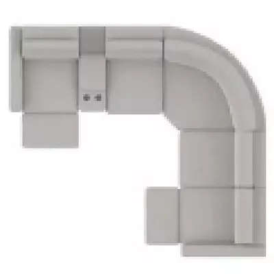 Layout C: Six Piece Sectional 122" x 109"