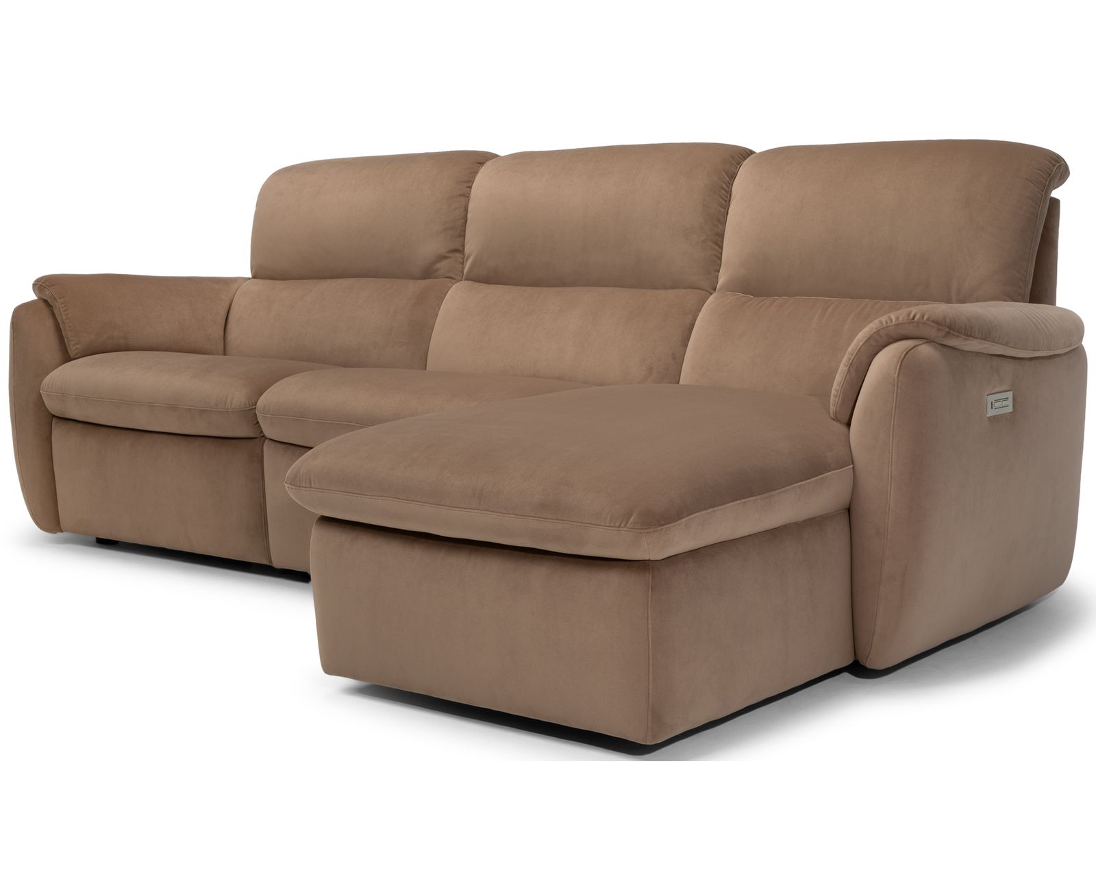 Memphis C286 Triple Power Reclining Sectional (+40 fabrics) - Layout B: Three Piece Sectional 94" Wide (2 recliners)