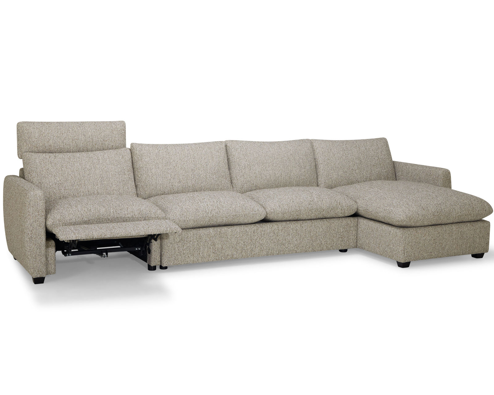 Laguna 77752 Power Reclining Sectional (+60 fabrics) - Layout P: Three Piece Reclining Sectional 137" x 64"