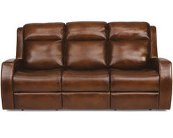 Mustang Leather Power Reclining Sofa with Power Headrests (729-70) In stock