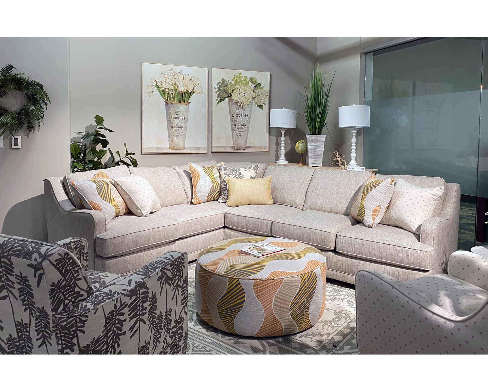 Loxley Two Piece Sectional (Includes Pillows) - Buy the Sectional or Enjoy the Entire Room