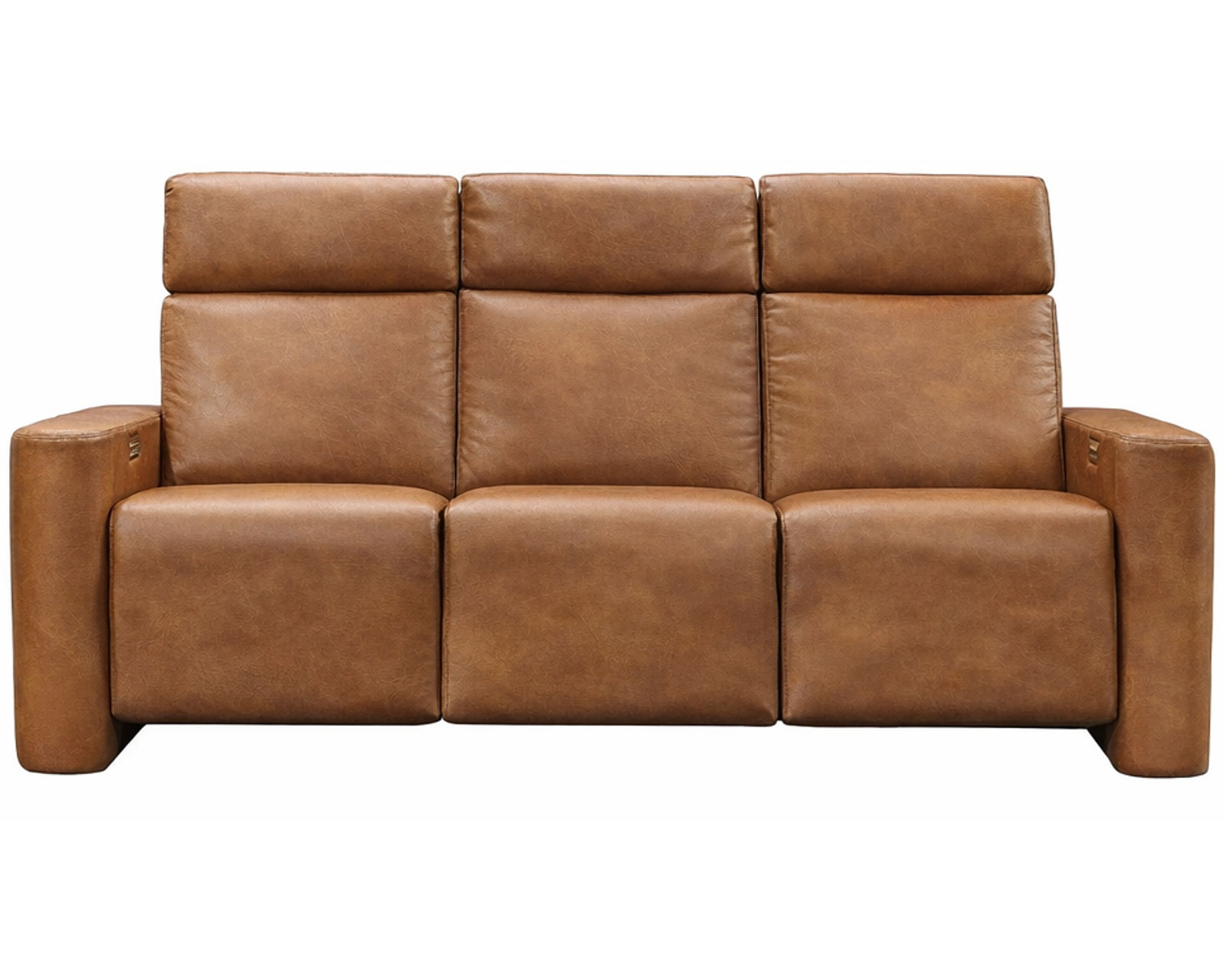 Fiona Dual Power Reclining Sofa — Available in Standard & Wide Cushions, 140+ Leather Options, and 78", 83", or 110" Widths - Fiona 83" Power Headrest Power Reclining Sofa (3 cushions)
