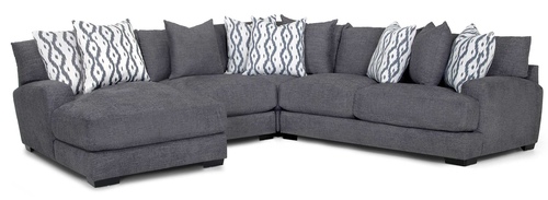 Layout K: Four Piece Sectional 65.5" x 111.5" x 115"