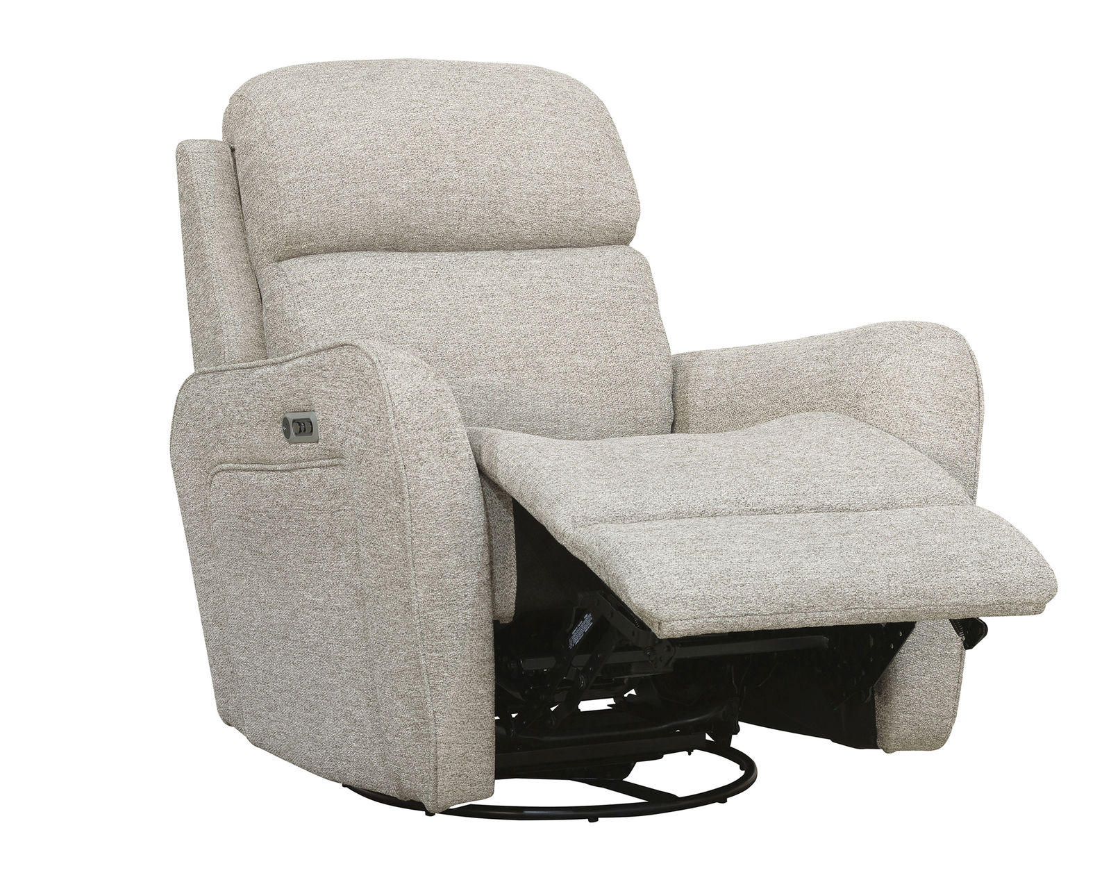 Quest Power Headrest Power Reclining Swivel Glider Cordless Recliner - Powered by FreeMotion (Muslin) In stock - Fast shipping - Quest Power Headrest Power Reclining Swivel Glider Cordless Recliner 