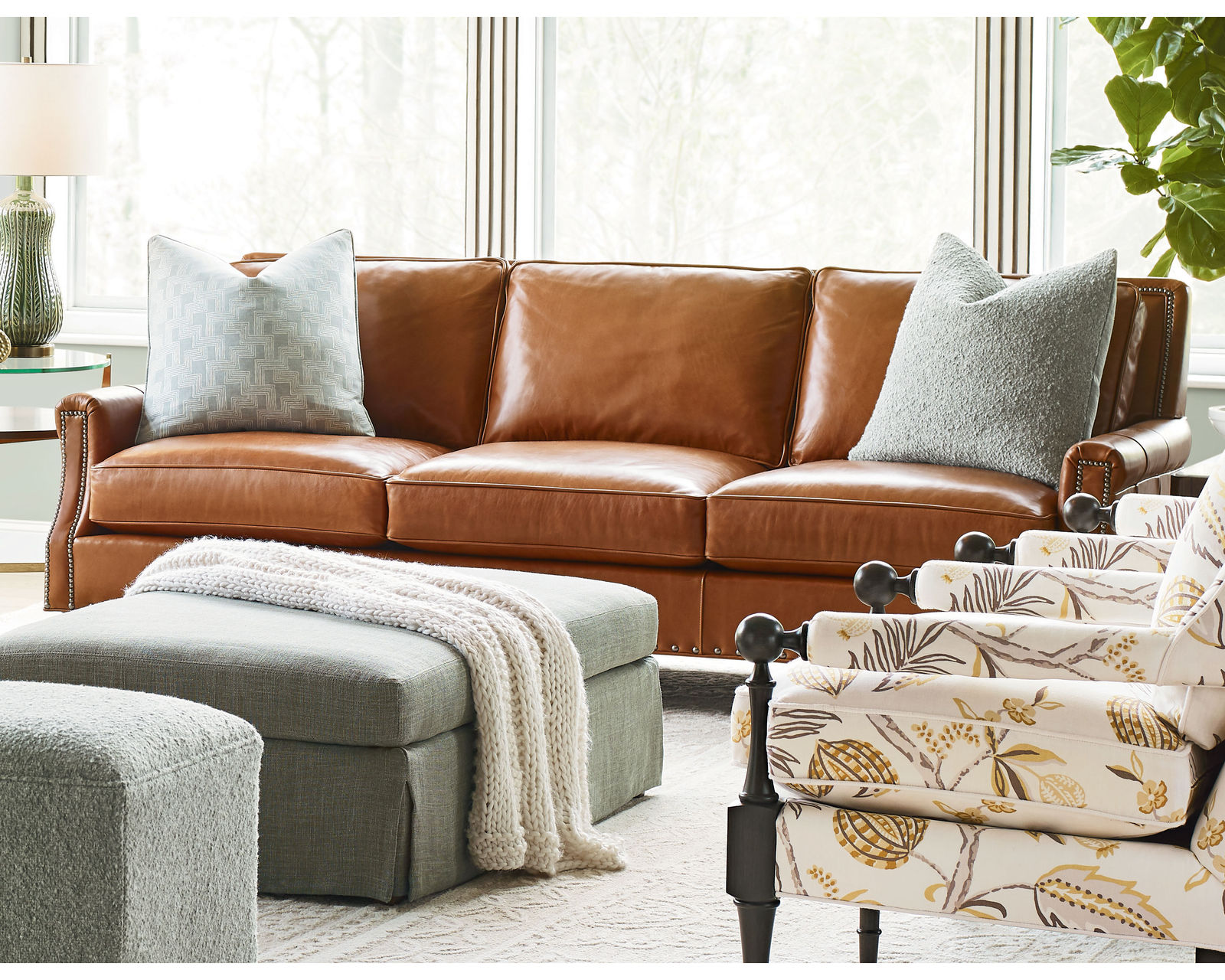 Sedgewick 86" or 98" Leather Sofa (+45 leathers) - Sedgewick 86" or 98" Leather Sofa