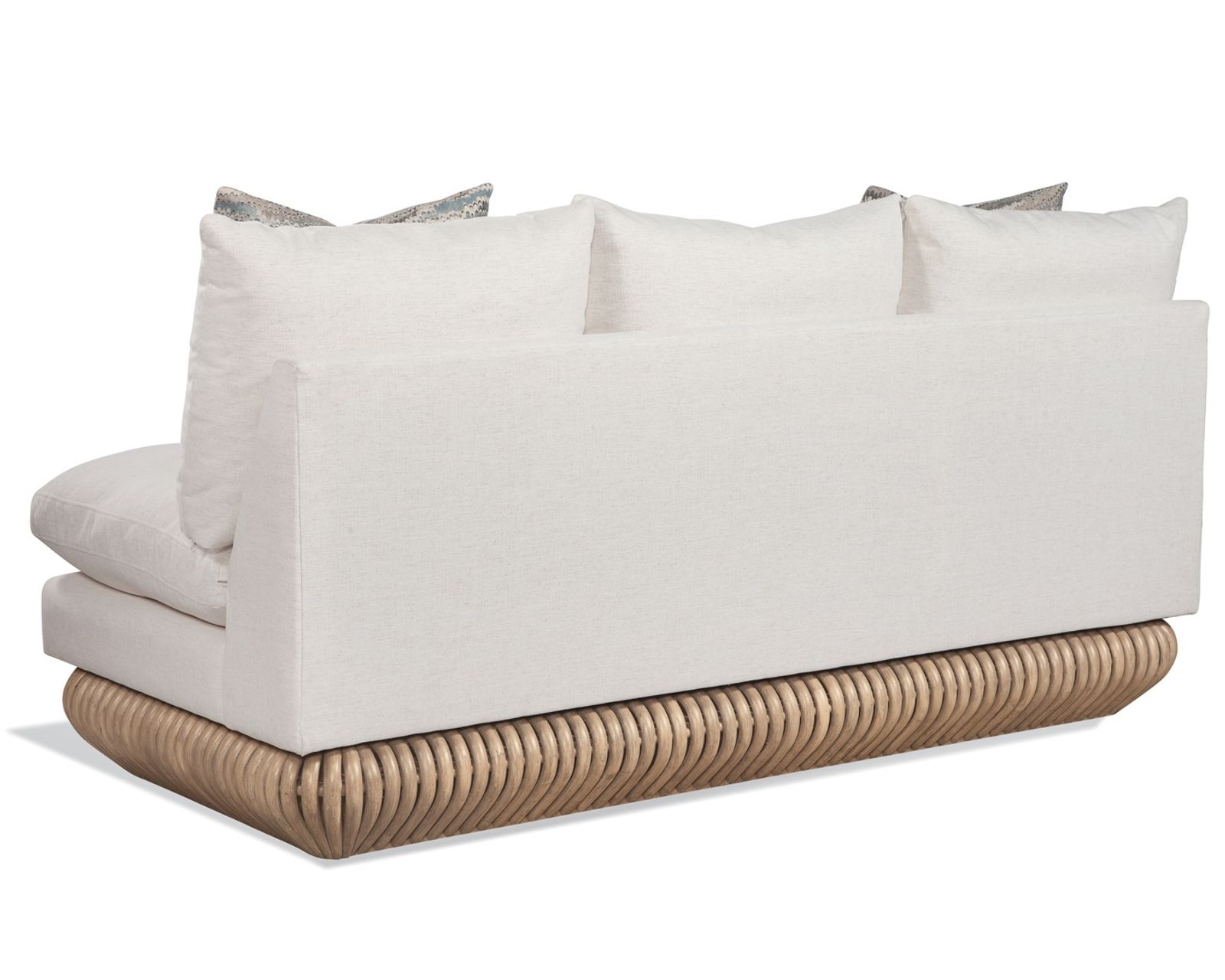 Tulum 66" Armless Loveseat (+28 finishes +69 fabrics) - Tulum Armless 72" Ratan Sofa