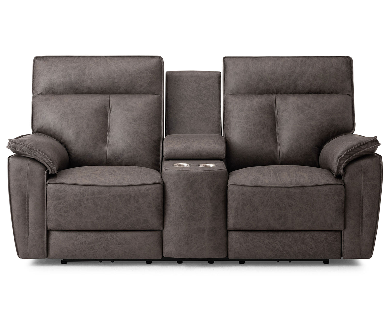 Oakley 41187 Power Headrest Power Reclining Sofa (86") +50 fabrics - A double-bolstered back brings a structured look, accented by topstitch details on the back and seat