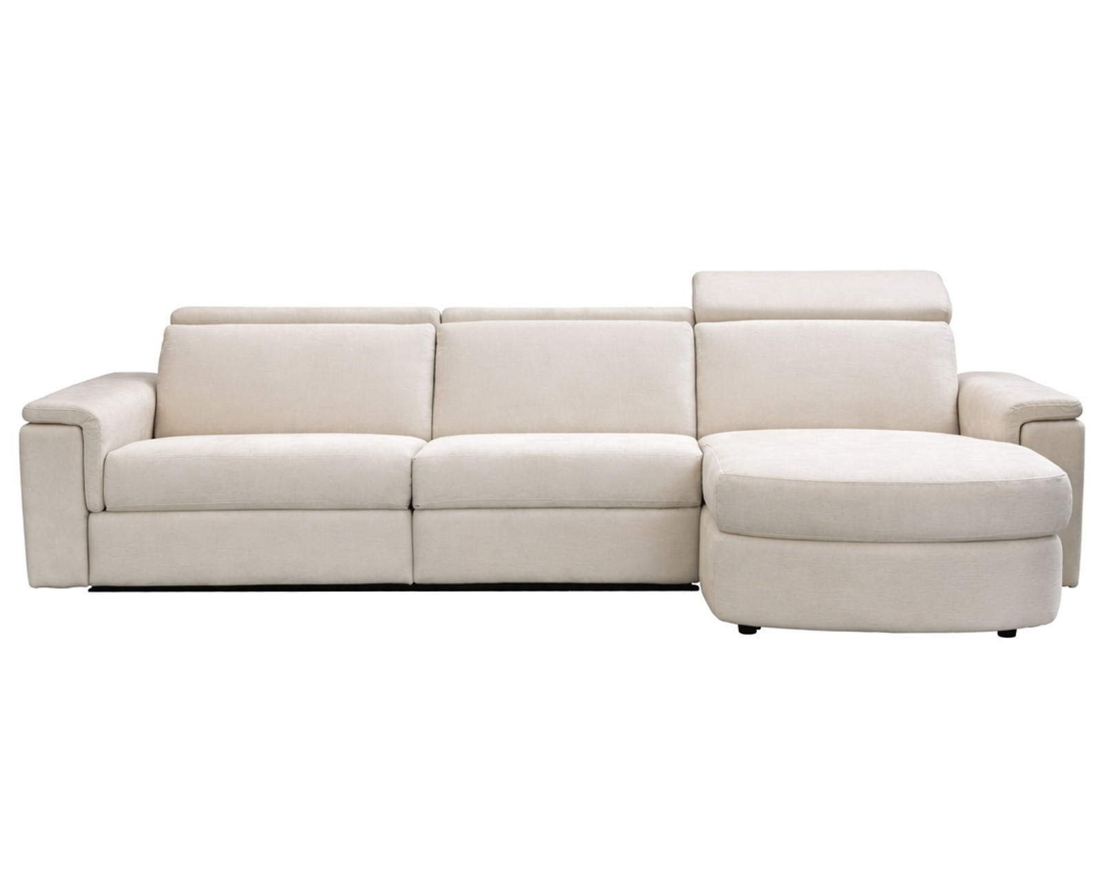 Zoe 3011 Power Headrest Power Reclining Chaise Sectional (standard and wide seat widths) +140 leathers - Layout B: Three Piece Reclining Chaise Sectional 110" x 65 (1 recliner - 3 power headrests)