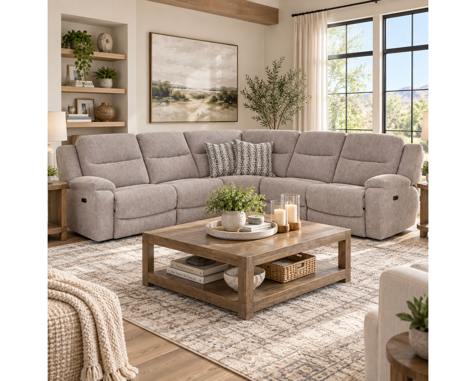 Cleveland 690 Power Headrest Power Reclining Modular Sectional (Power Recline. Power Headrest. Modular Comfort Built Around You) - Franklin Motion — Made to Move. Built to Last.