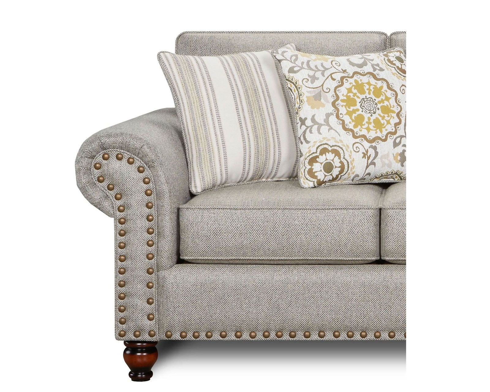 Romero Sterling 93" Sofa (Includes Pillows)