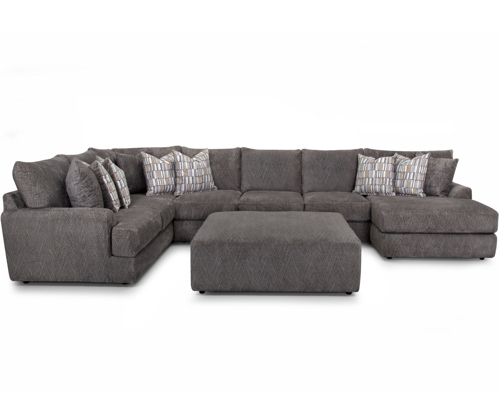 Bennett 945 Stationary Chaise Sectional (Includes Pillows) - Layout A