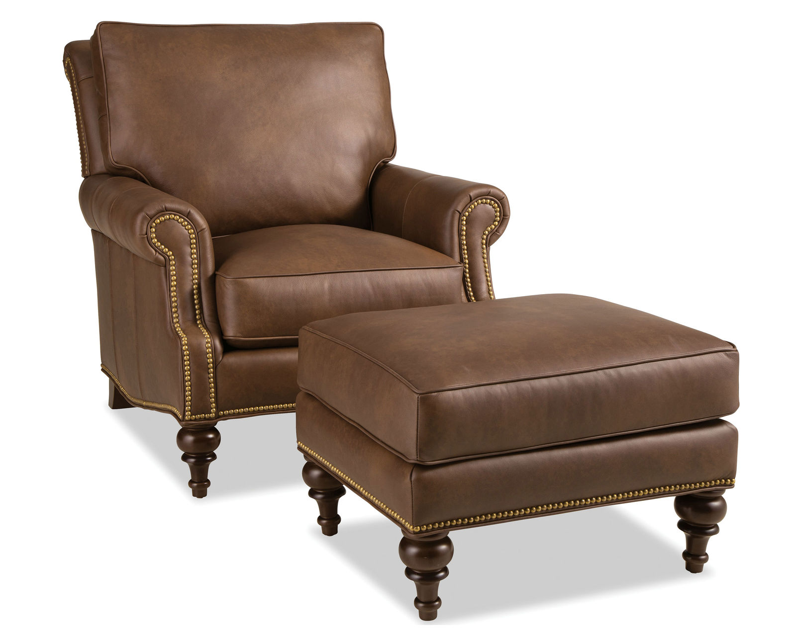 Medford L28210 Leather Chair (+40 top-grain leathers) - Medford Leather Chair and Ottoman
