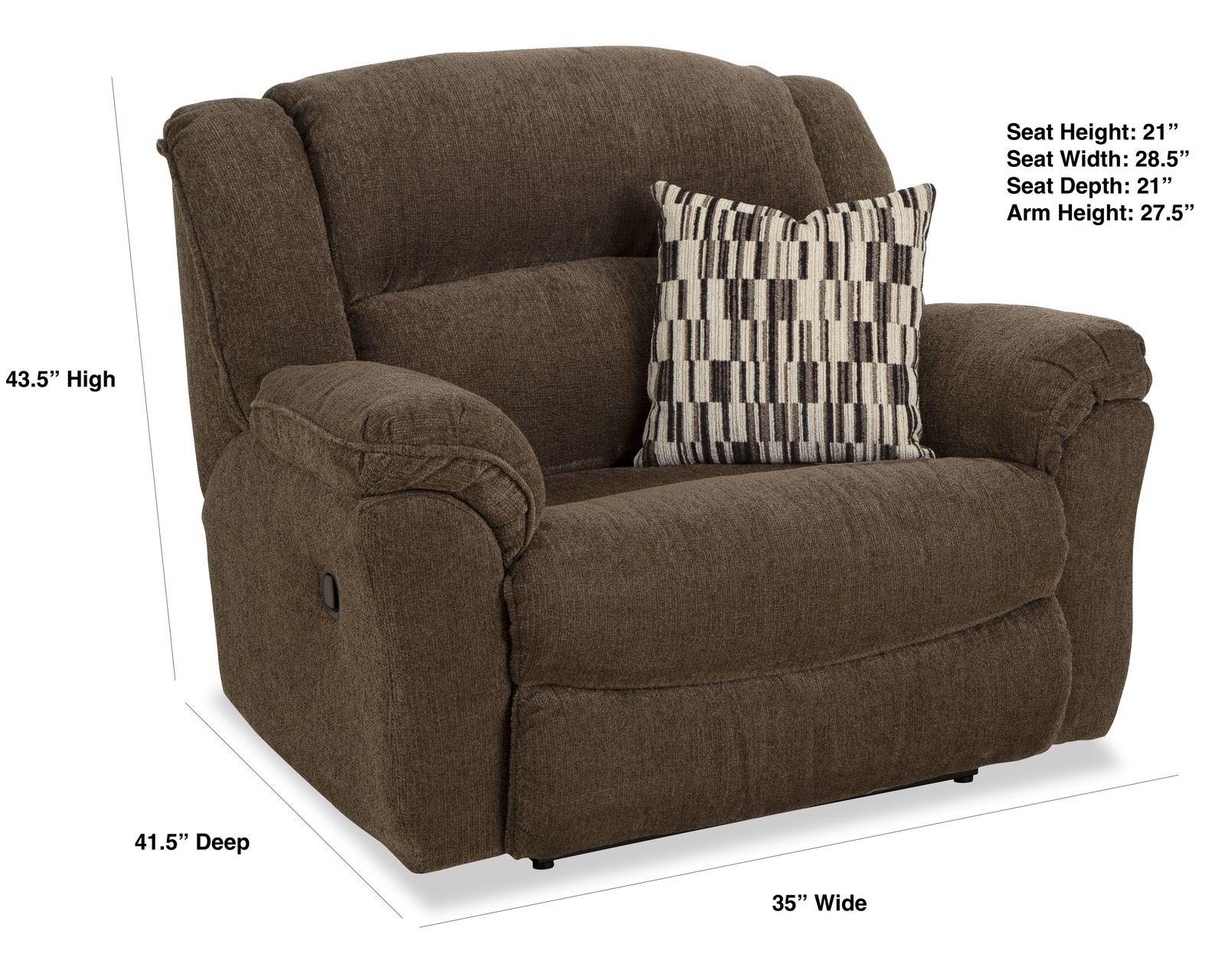 Heritage 83" Double Reclining Sofa (In stock) - Heritage Chair and a Half Recliner