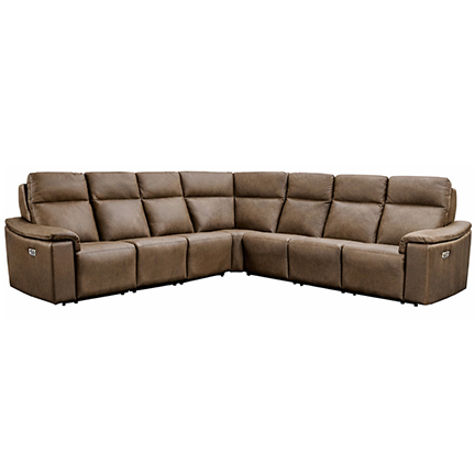 Layout J: Seven Piece Reclining Sectional 151" x 151" (four recliners)