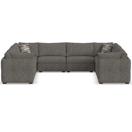 Layout J: Eight Piece Sectional 114" x 152" x 114"