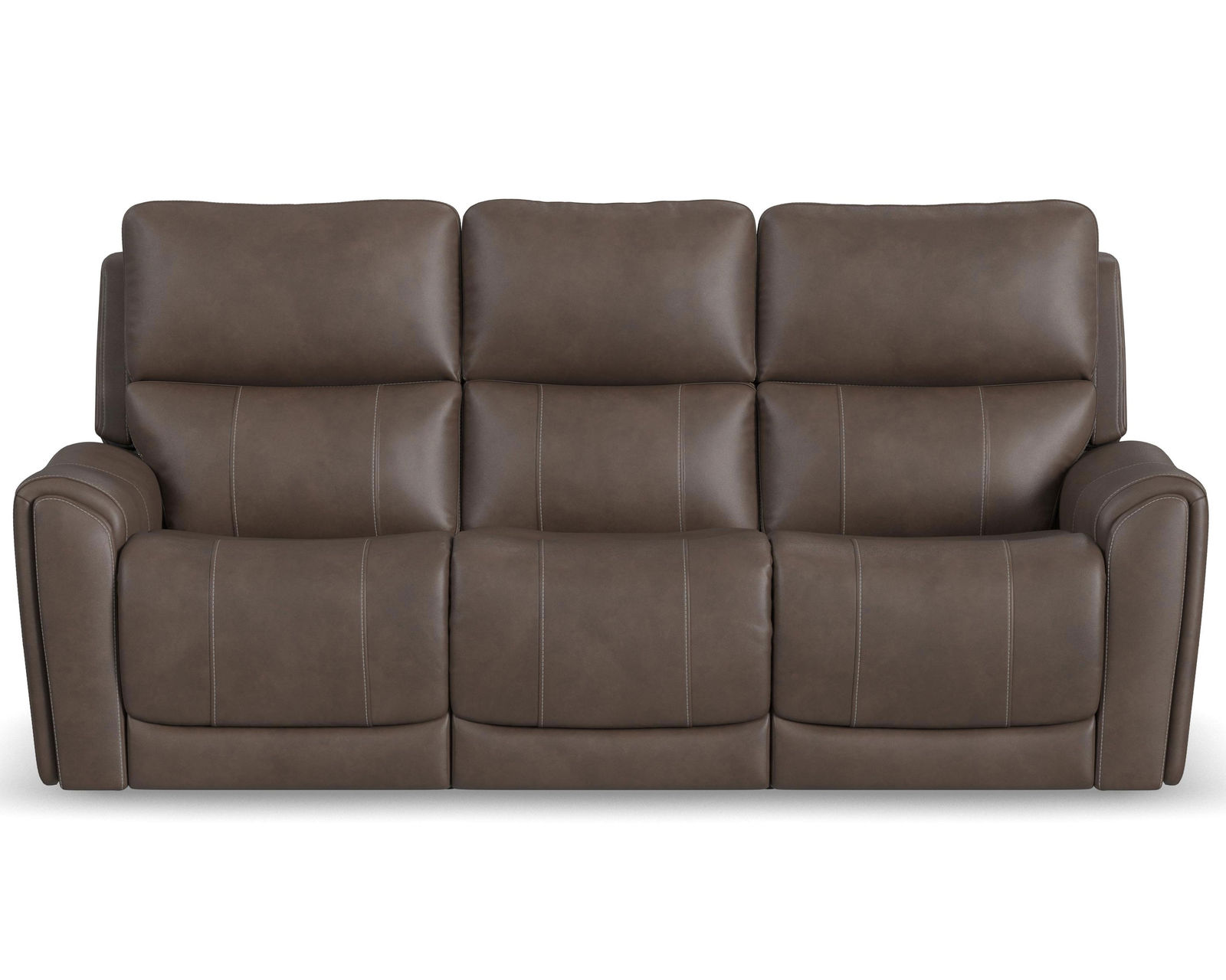 Carter 1587 Triple Power Reclining Sofa (+2 colors) In Stock - Zero Gravity - Choice of  886-72 Brown or 886-02 Dark Gray Leather Like Fabrics