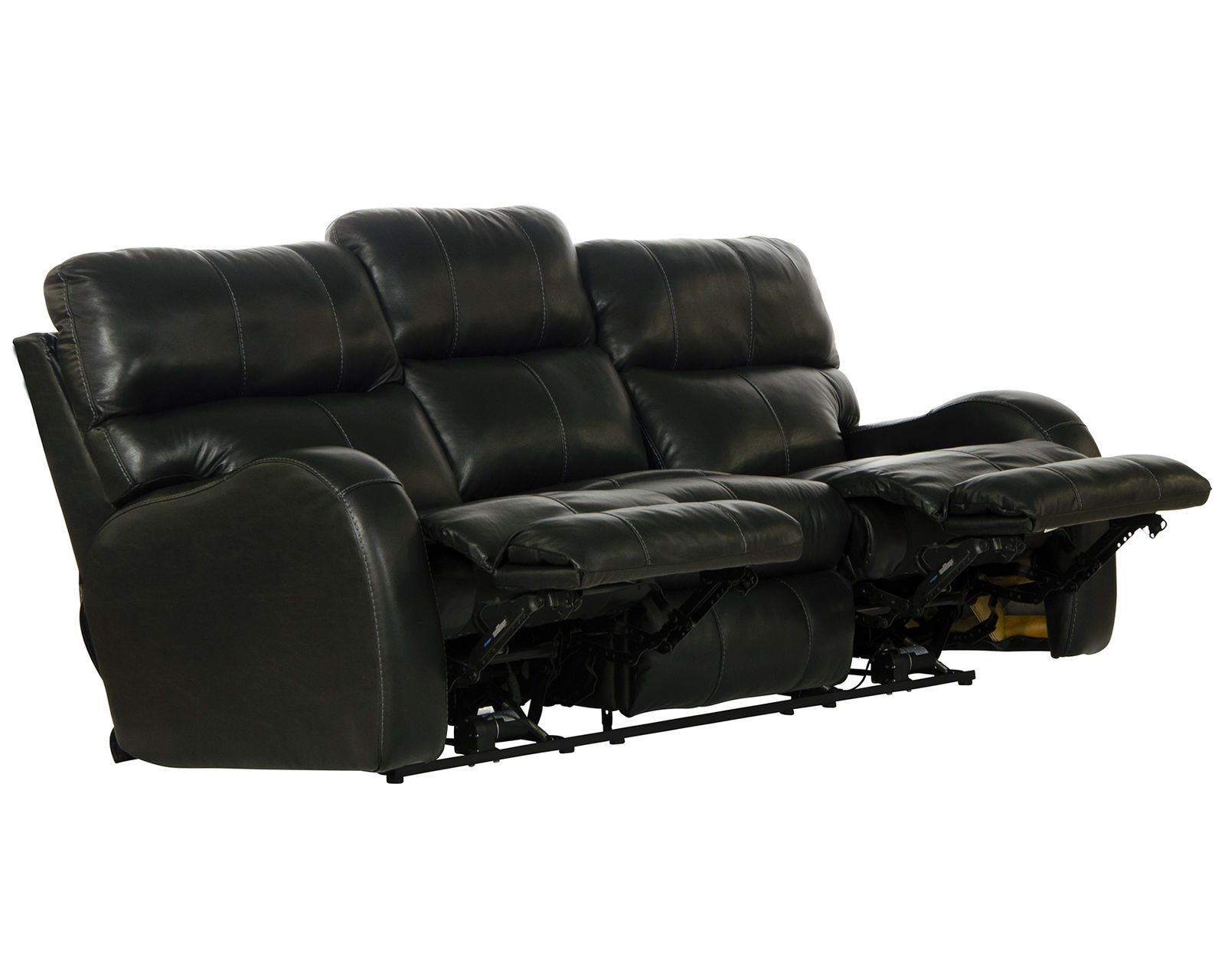 Angelo 83" Lay Flat Power Headrest Power Reclining Leather Sofa (two colors) - From Movie Night to Every Night—Comfort Lives Here.