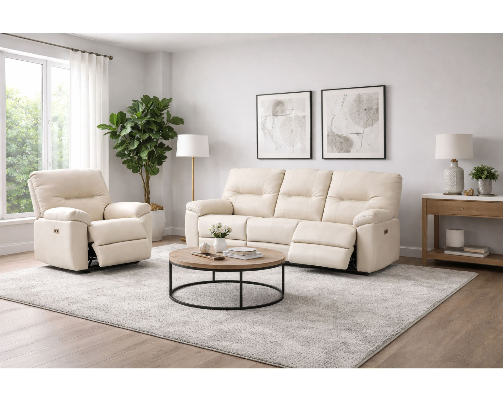 Elodie Stationary and Reclining Sofa — Available in Standard & Wide Cushions, 140+ Leather Options, and 82", 85", or 114" Widths - Built Stronger. Feels Better. Lasts Longer.