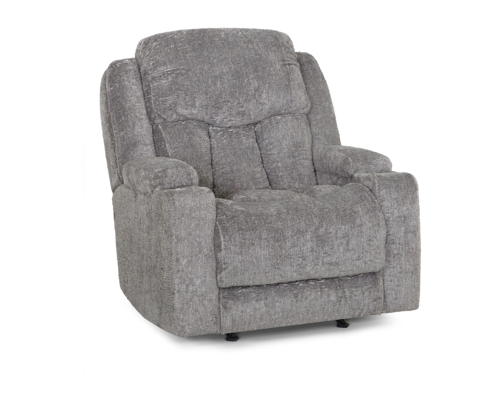 Denali 90" Power Reclining Sofa with Fold Down Table, Lights, USB, Wireless Charging, Dual Arm Storage, Massage, Cupholders & Drawer (+3 colors) - Ash Fabric