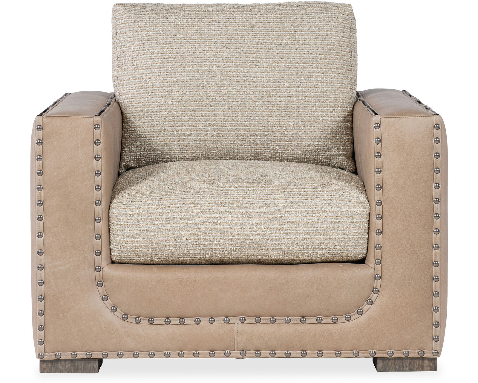 Bradington Young Kempton 631 Sofa (12 leathers) 8-Way Hand Tie - Call to order in the fabric/leather combination