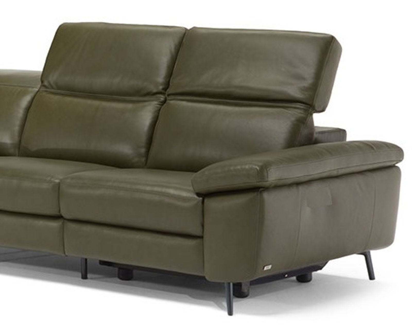 Coro C217 Stationary Sofa (85" or 94") +50 leathers - Includes manual adjustable headrests