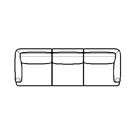 Layout B: Three Piece Sectional 113" wide