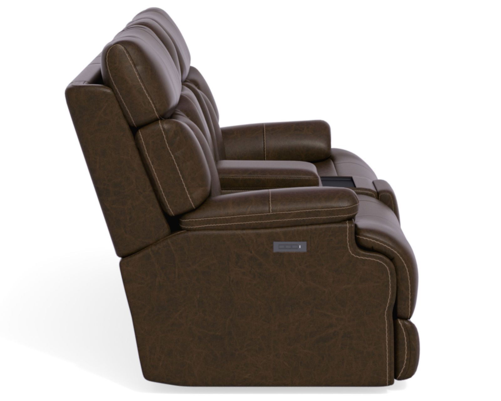 Clive Power Reclining Loveseat with Console and Power Headrests and Lumbar (374-70) in stock - Clive Power Reclining Loveseat with Console and Power Headrests and Lumbar