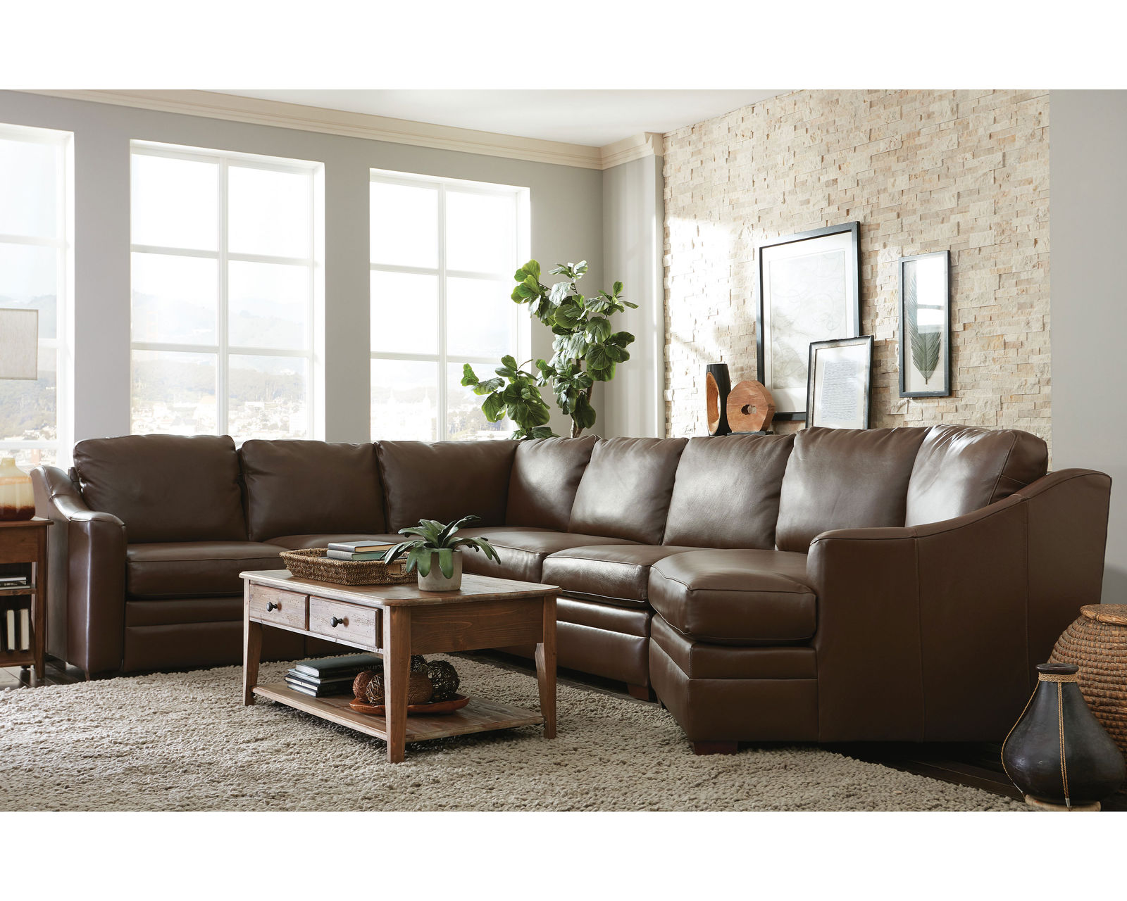 L9 Leather Sleeper Sectional (+40 colors) Make it Yours - L9 Leather Sleeper Sectional (+40 colors)