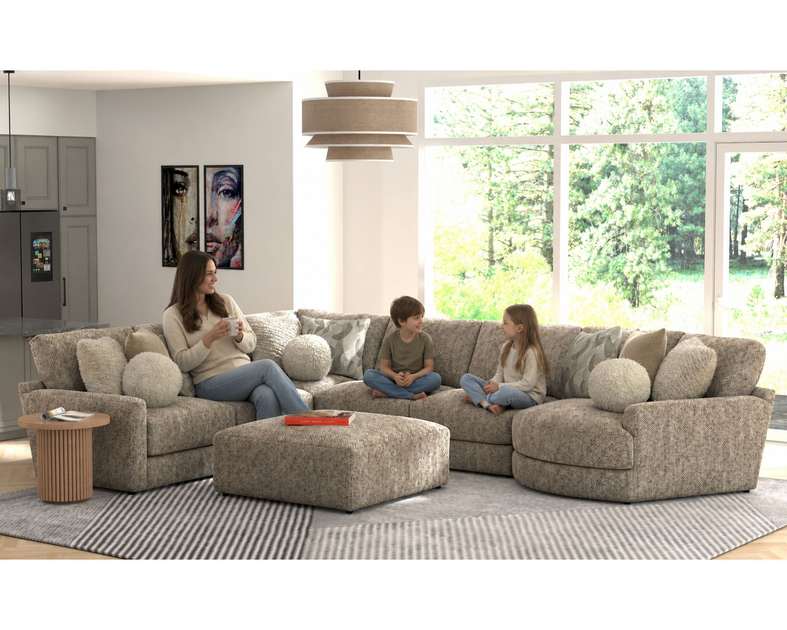 Turner 3145 Modular Sectional (includes pillows) - The Difference Is in the Details.