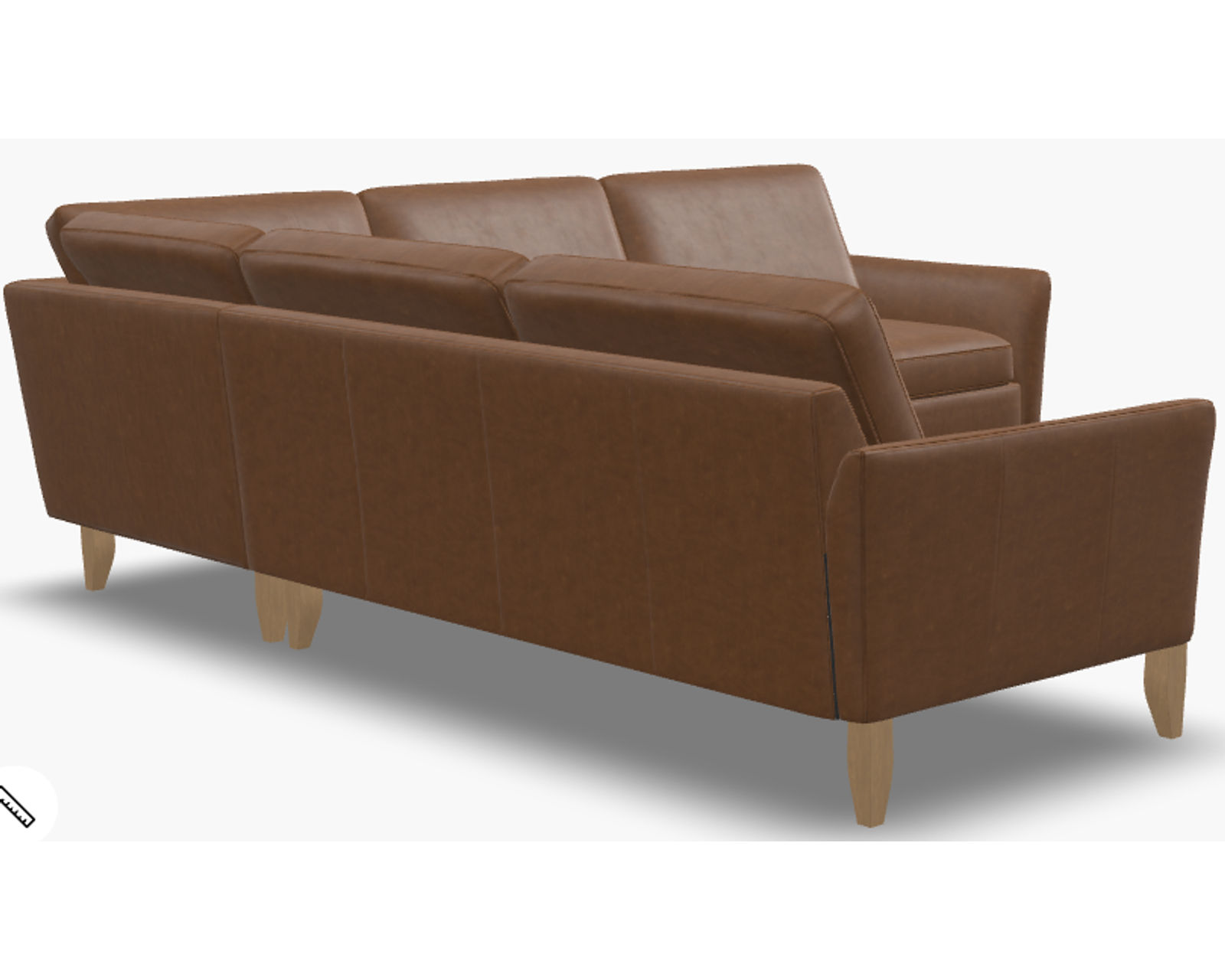 Soren 77172 Flared Arm Sectional (+100 leathers) - Layout A: Two Piece Sectional 103" x 102"