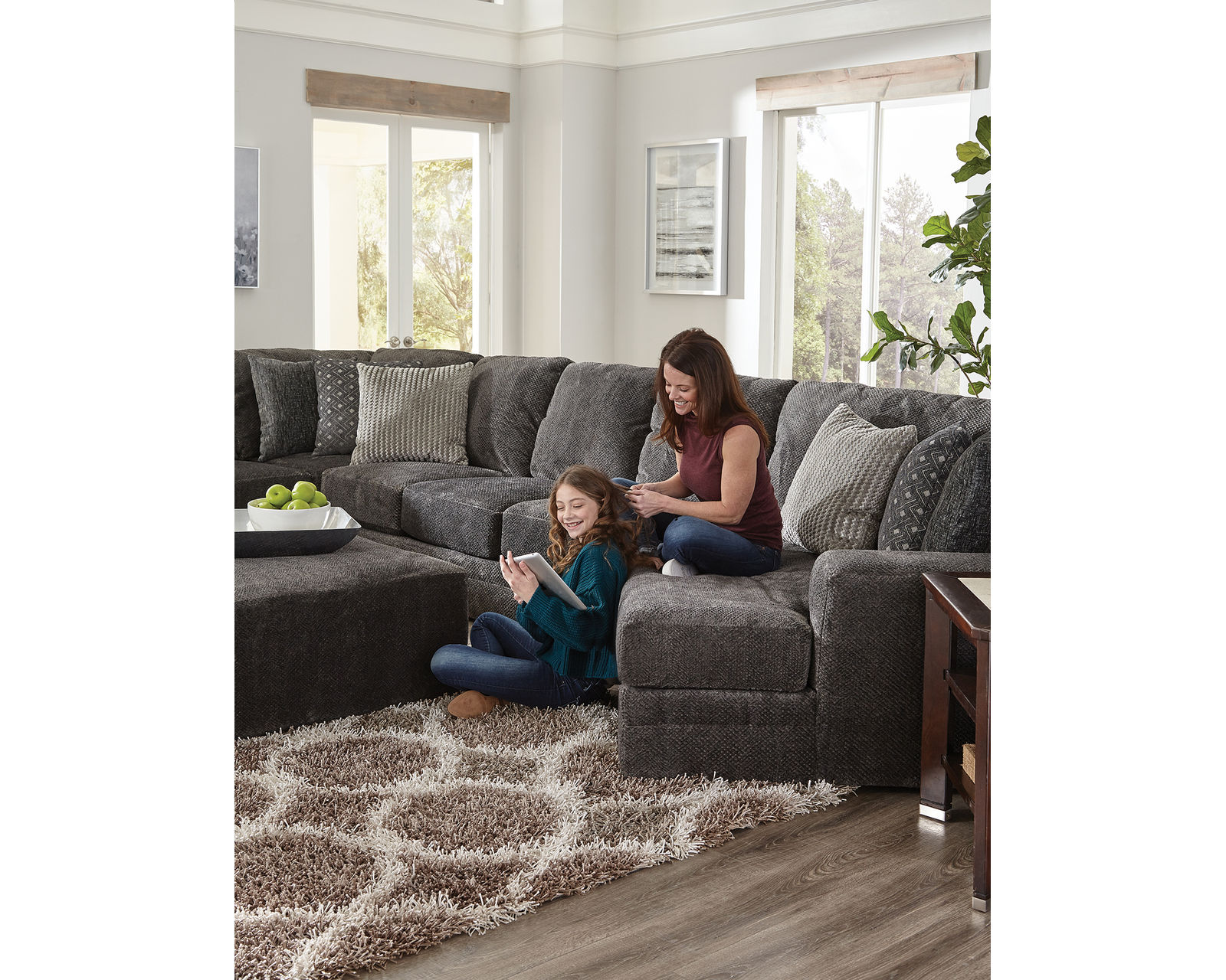 Mammoth Sectional (15 Pieces Available) 2 colors - includes all pillows