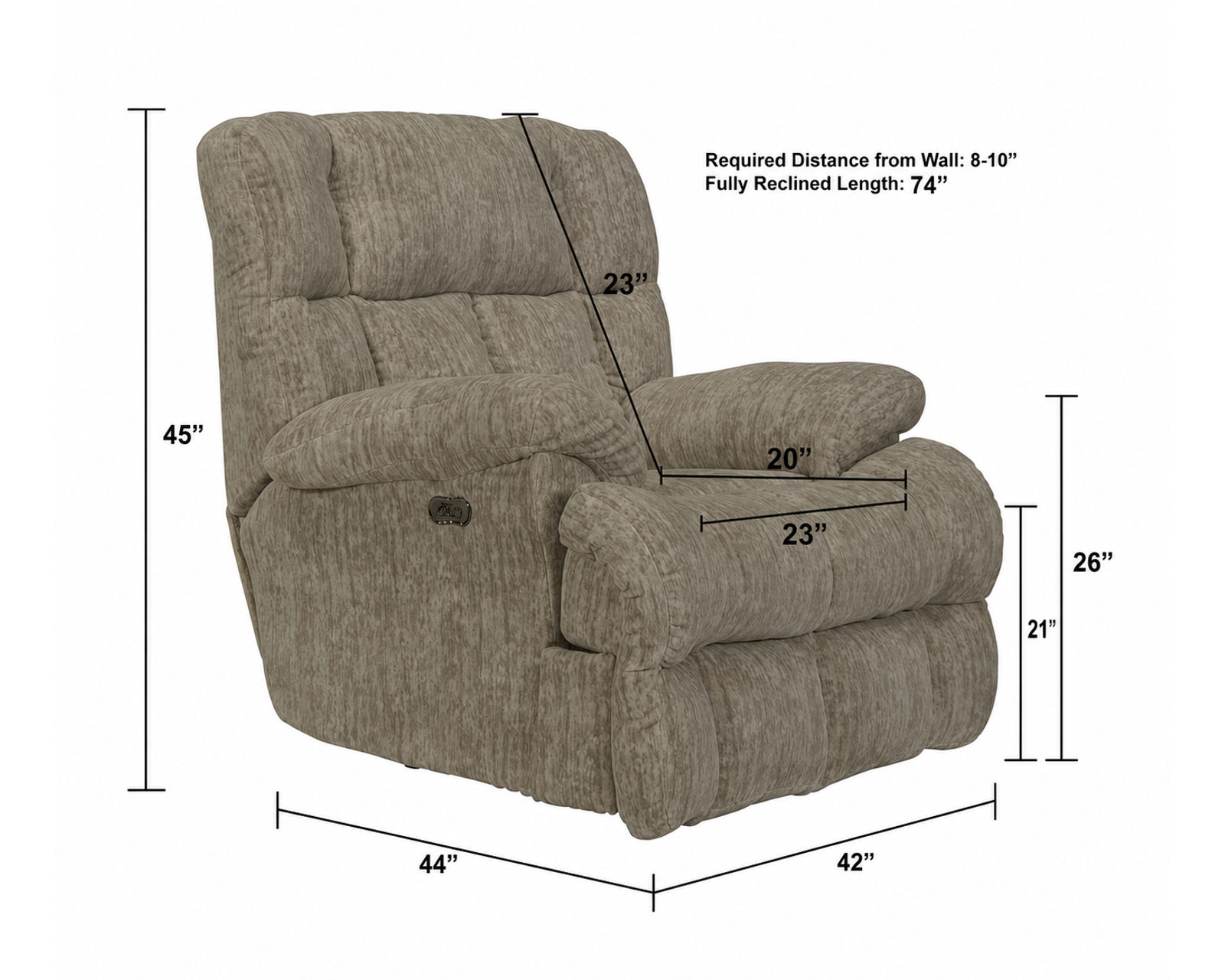 Cirrus Rocker Recliner or Power Lay Flat Recliner - Transitional Style. Deep-Cushioned Comfort. Relaxation Your Way (two colors) - Deep Comfort. Lasting Support.