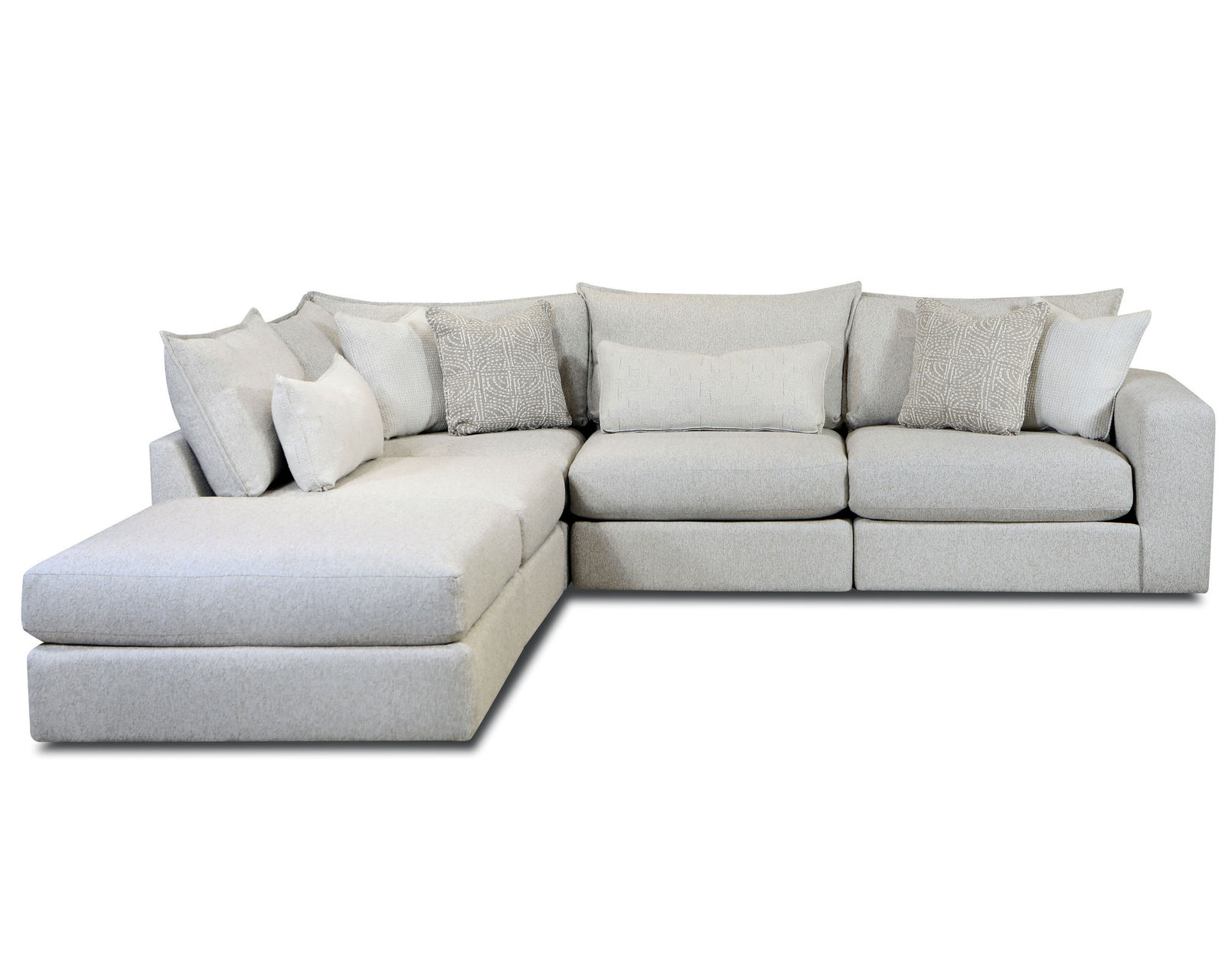 Hogan Cotton Five Piece Sectional 7004 (includes pillows) performance fabric - 103" x 101.5 - 	(a) Hogan Cotton Five Piece Sectional - 101.5" x 103" (performance fabric)
