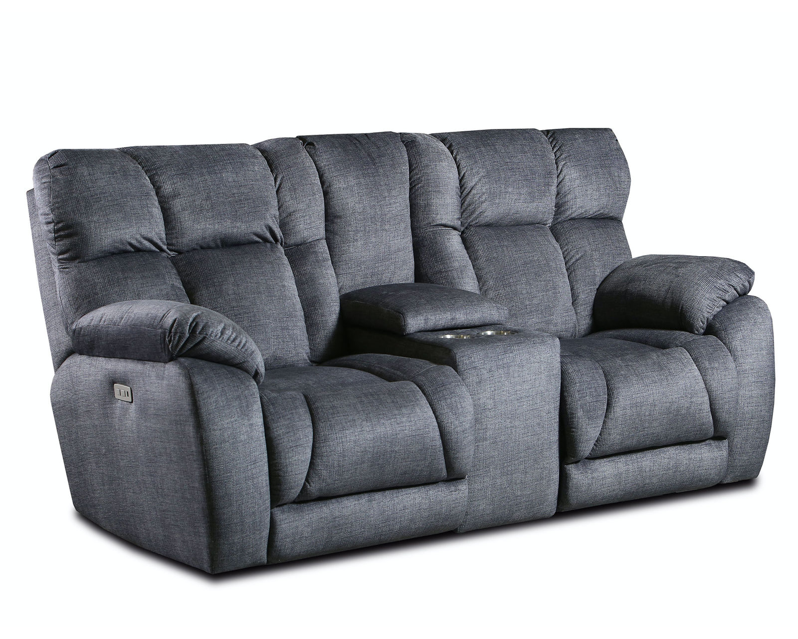Wild Card 92" Reclining Sofa (+150 fabrics and leathers) - Wild Card Double Reclining Console Loveseat