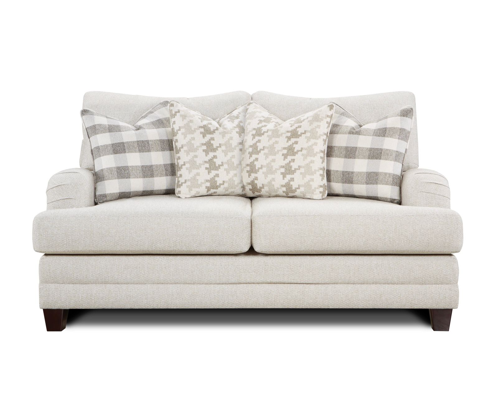 Basic Wool 94" Sofa (Includes pillows) performance fabric  - Basic Wool 68" Loveseat (includes pillows  performance fabric