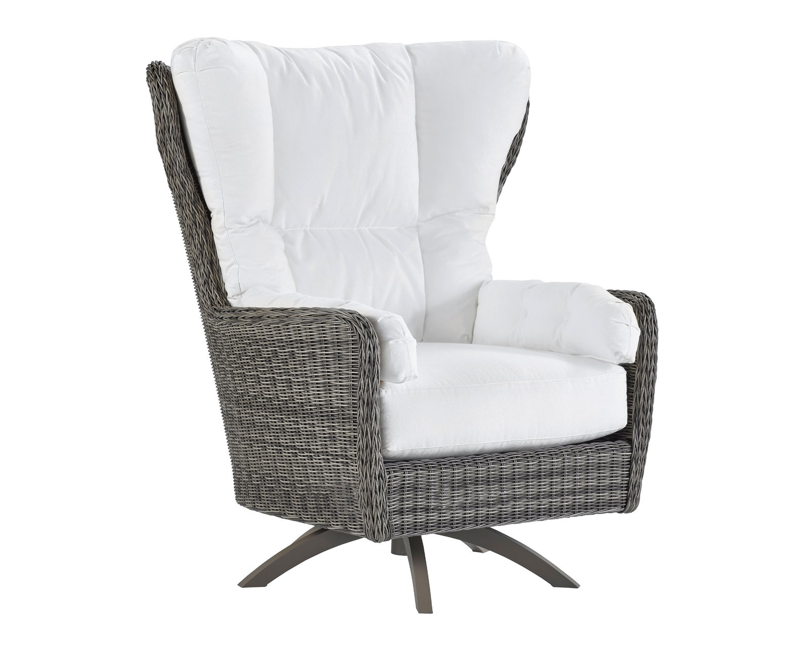 Cocoon High Back Swivel Chair and Ottoman - Made to order fabrics - Cocoon High Back Swivel Lounge Chair