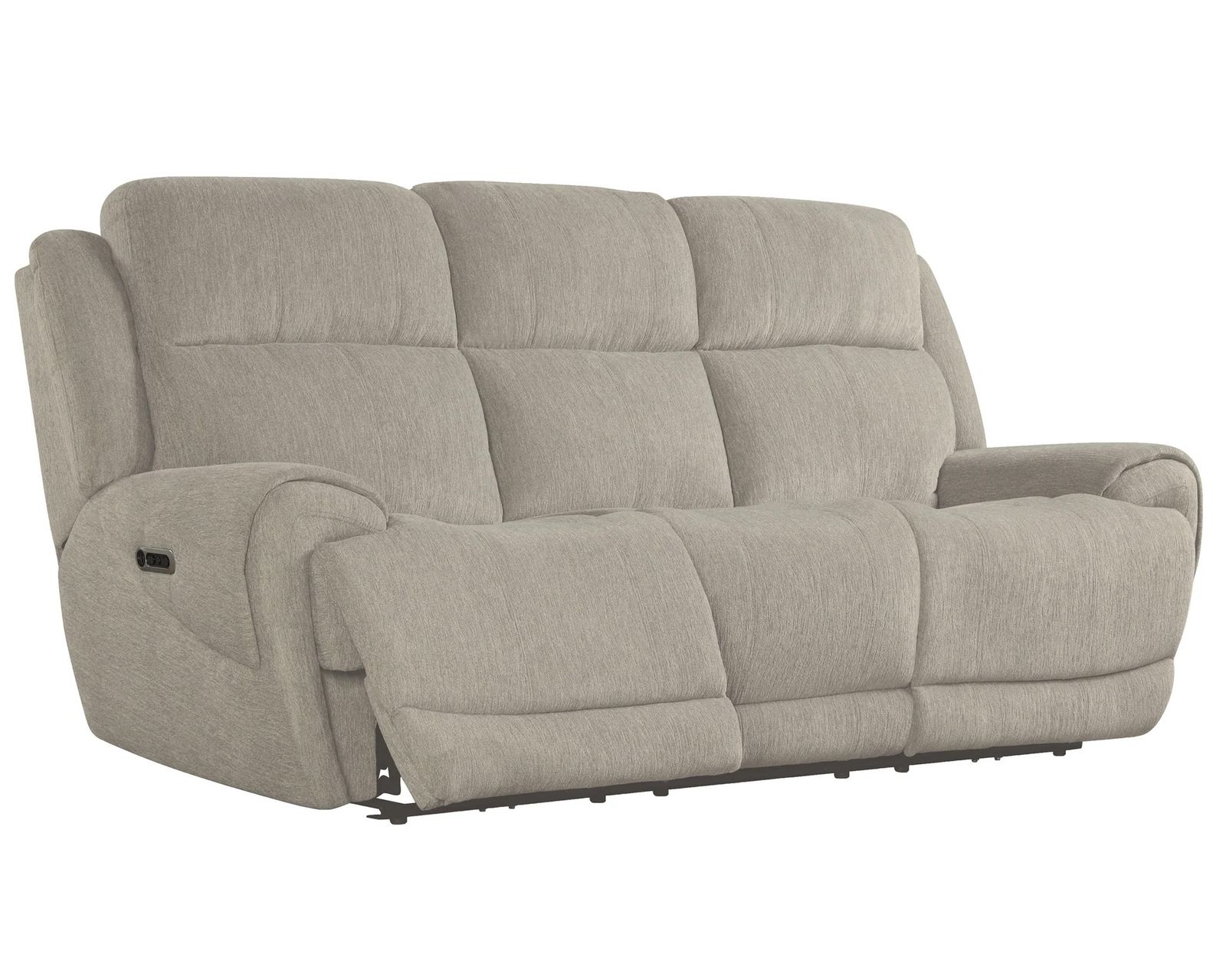 Spencer 91" Power Headrest Power Reclining Sofa Pebble (In stock - Fast shipping) - Spencer Pebble Power Headrest Power Reclining Sofa