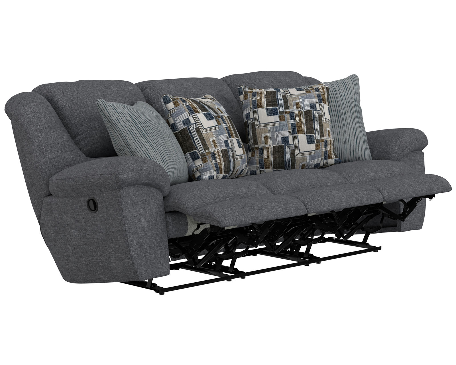 Trifecta 165 Triple Reclining Sofa with Drop Down Table (+2 colors) 90" - Power recline also available for slight up-charge
