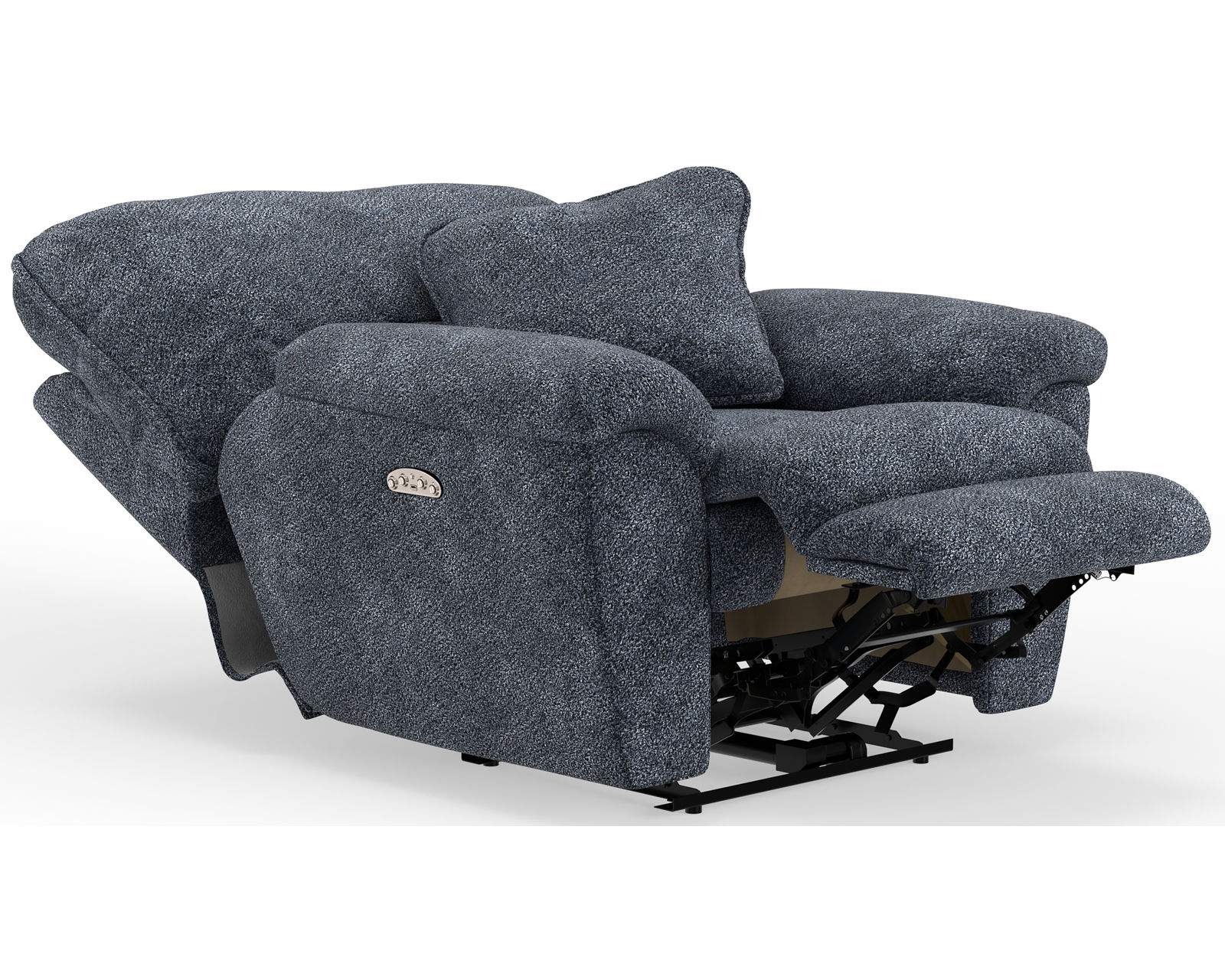 Paxon 90" Power Reclining Sofa with Power Headrests & Deep Seat Recline - 400 lb. per seat (includes pillows) - Includes both power recline and power headrest