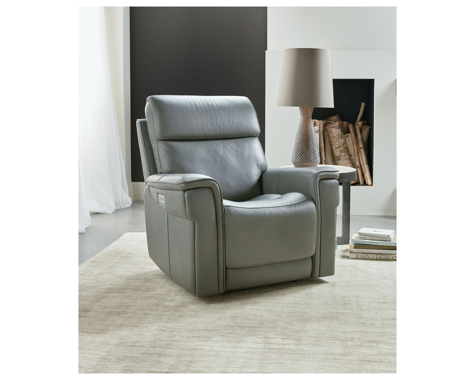 Lyra Zero Gravity Power Recliner w/Power Headrest  (Gray) In stock