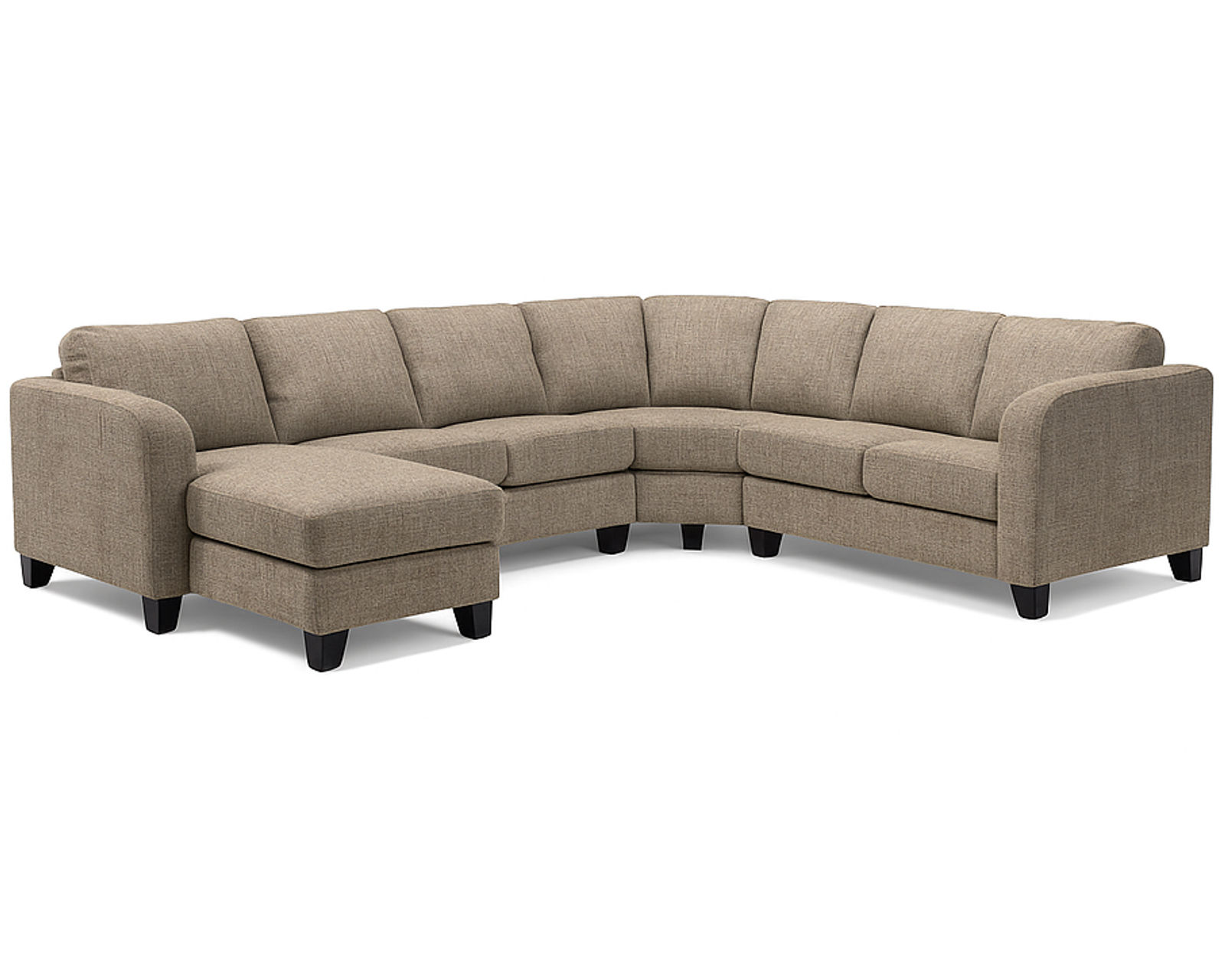 Juno 77494 Sectional (+50 fabrics) - Layout B: Four Piece Sectional 63" x 124" x 101"