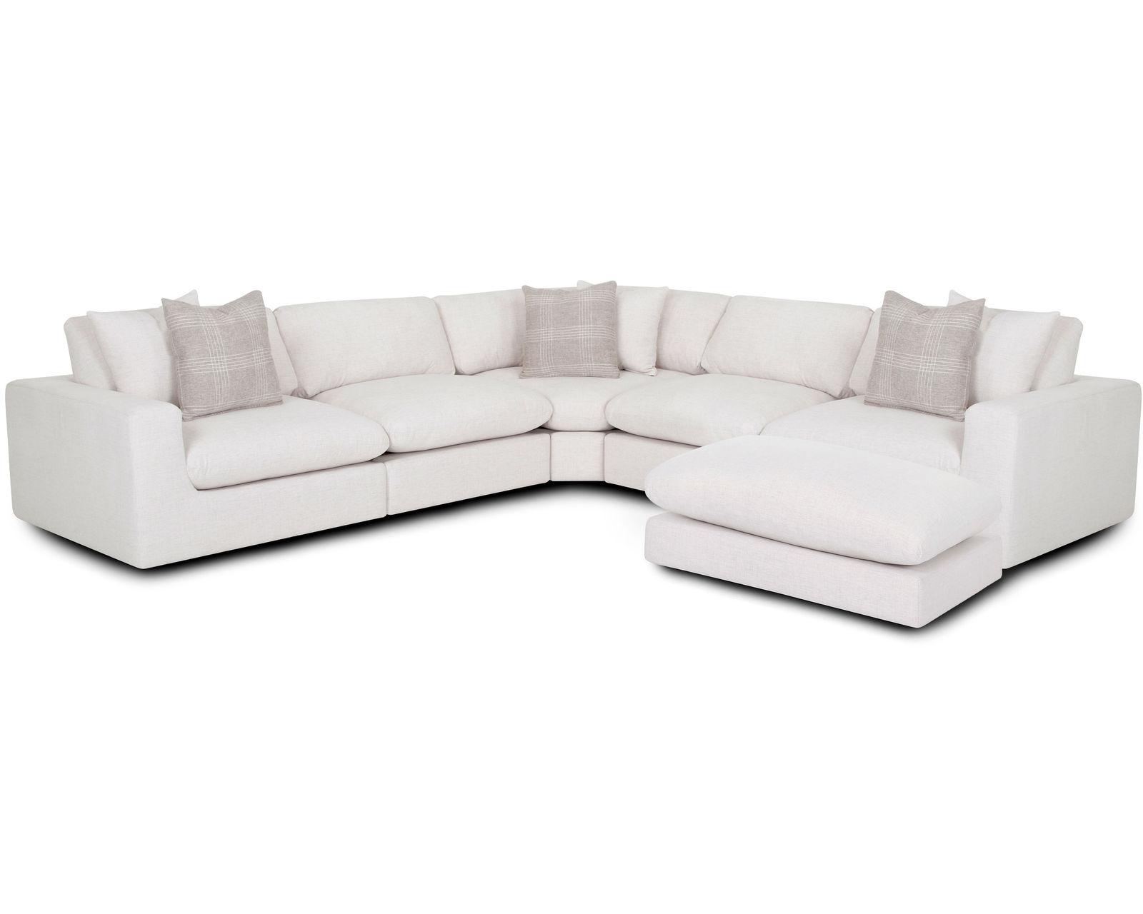 Darcy 972 Stationary Sectional - Layout B: Six Piece Sectional 117" x 117"