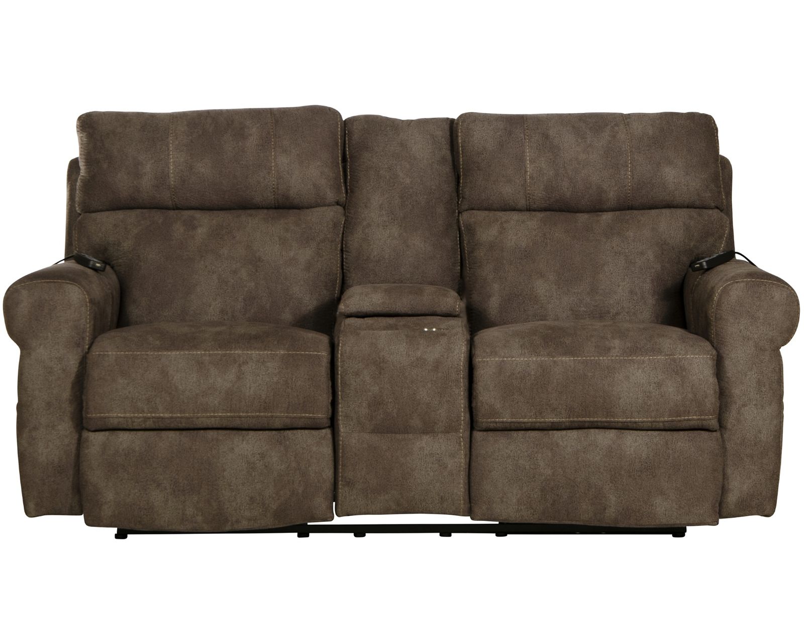 Tranquility 87" Power Reclining Lay Flat Sofa with Power Headrests, Deep Tissue Massage, Heat & Center Drop-Down Table (includes pillows) - Tranquility Lay Flat Power Headrest Power Reclining Console Loveseat with Heat/Massage/Lumbar