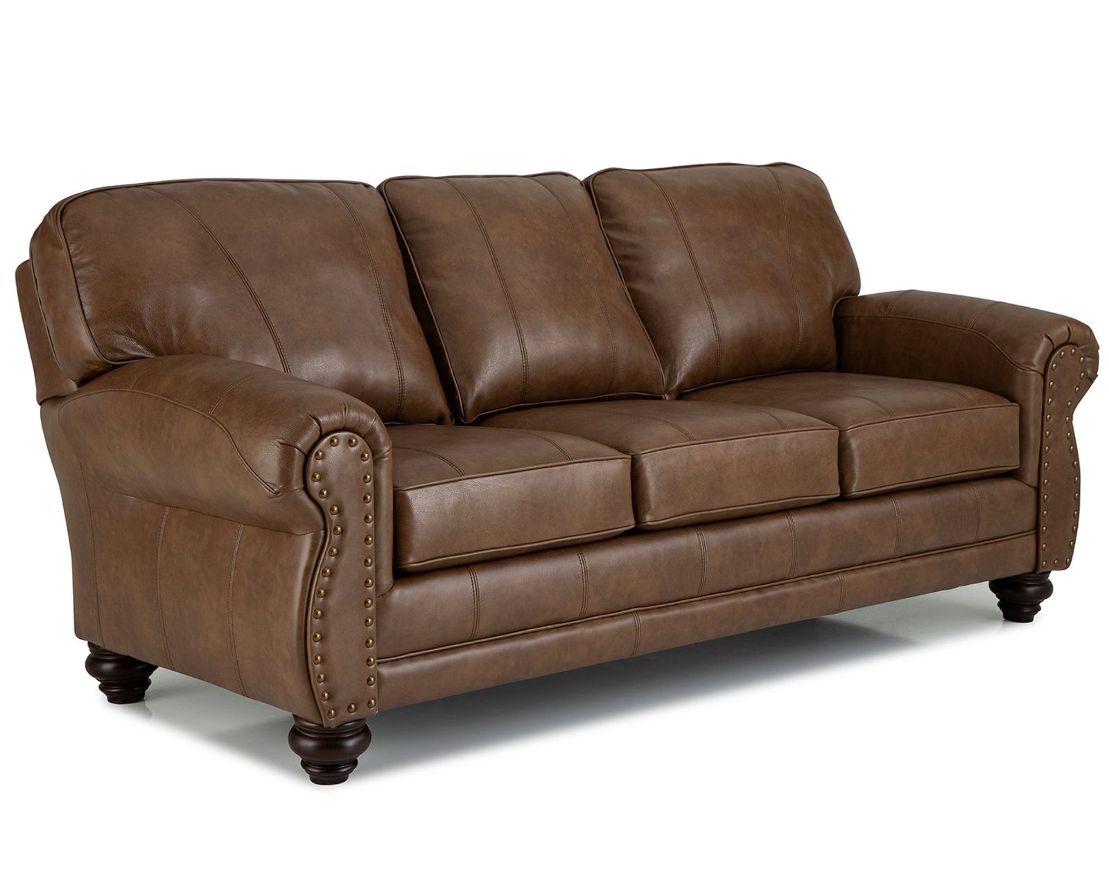 Noble Leather Sofa (+3 leathers) 83" - Noble Leather Sofa
