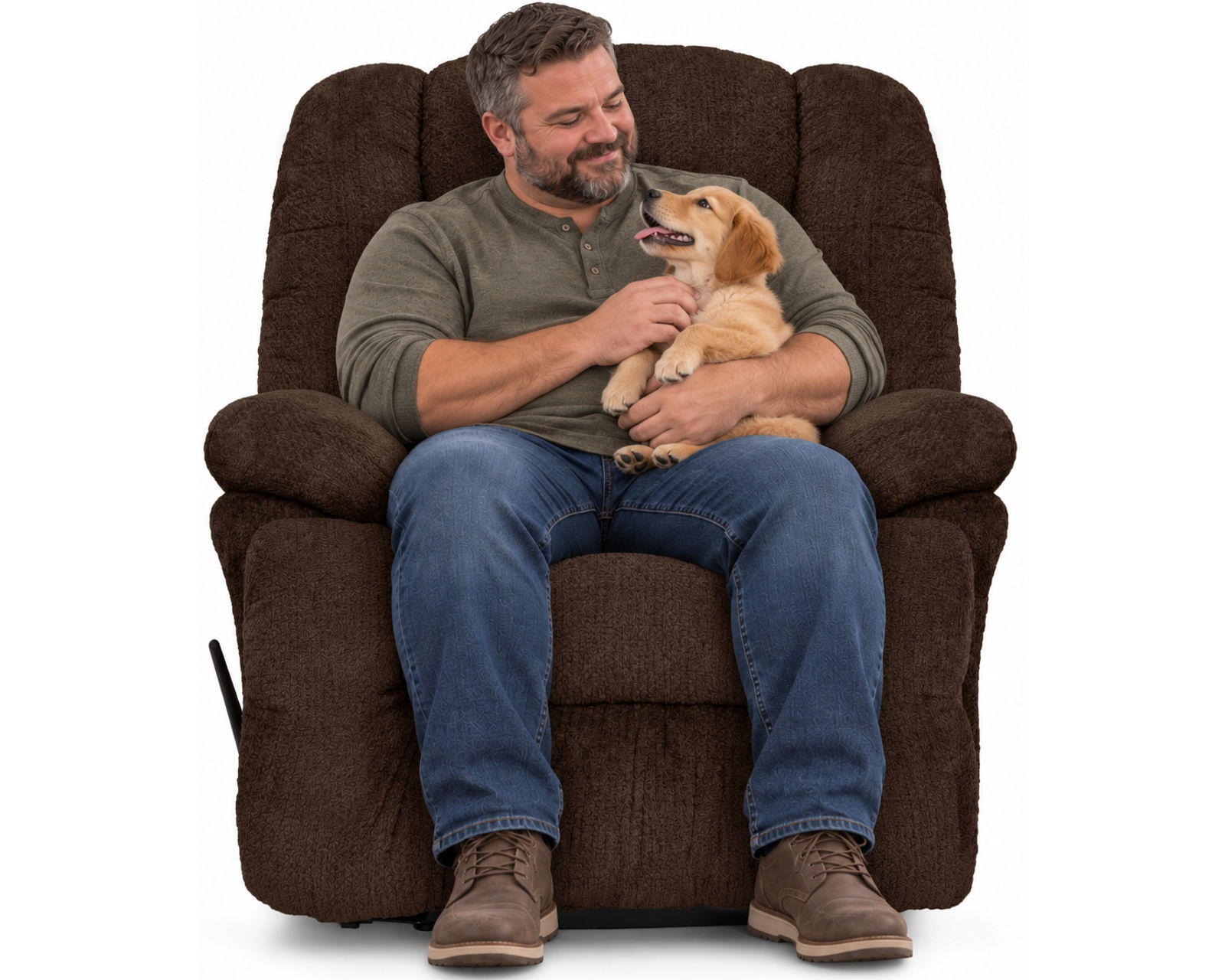 Everest 9517 500 lb. Oversized Big Man's Rocker Recliner (Built Bigger. Built Stronger. Built for Serious Comfort) 2 colors - Built Bigger. Built Stronger. Built for Serious Comfort