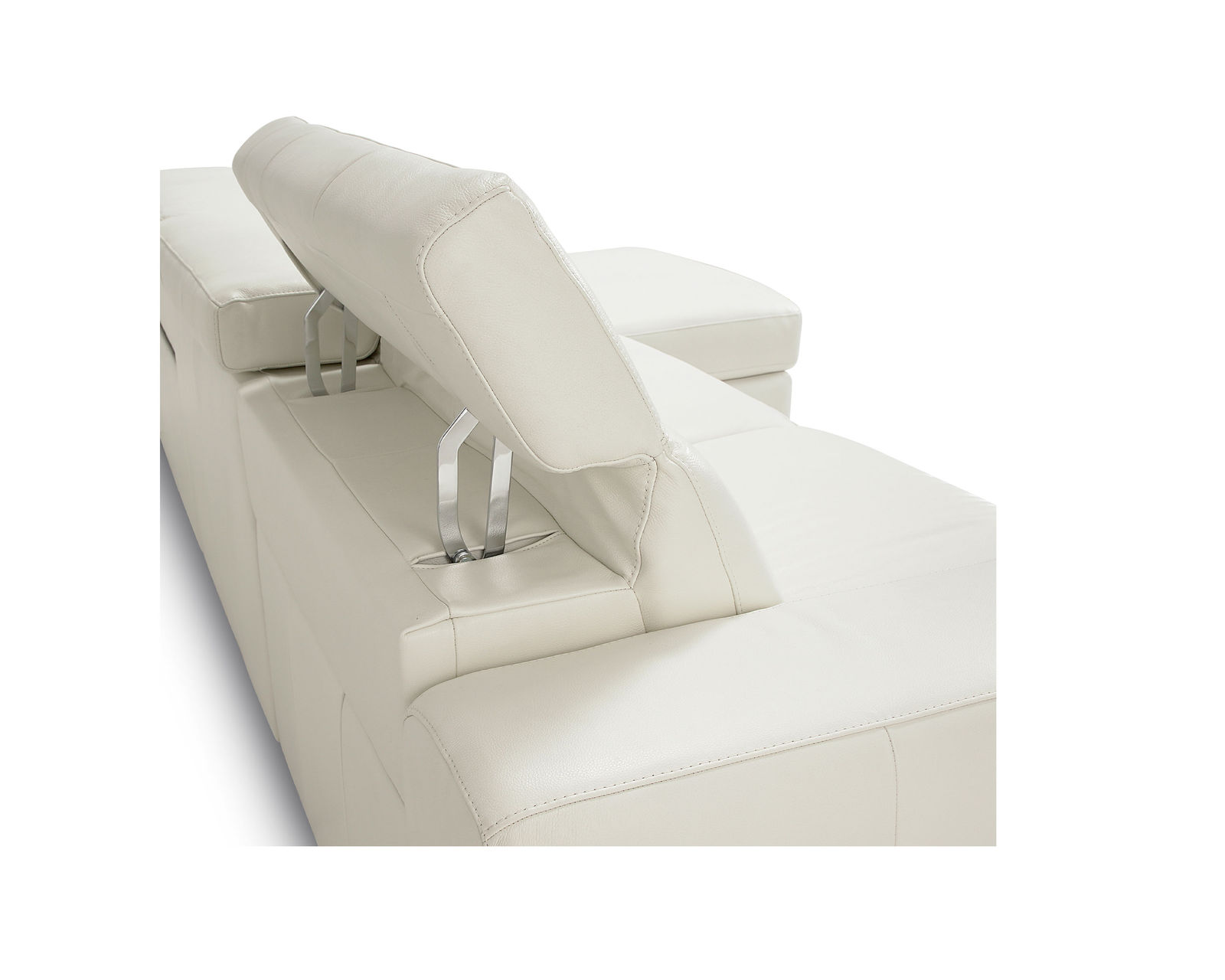 Titan 44004 Power Headrest Power Reclining Sectional (+100 leathers) - Adjustable Headrest Detail