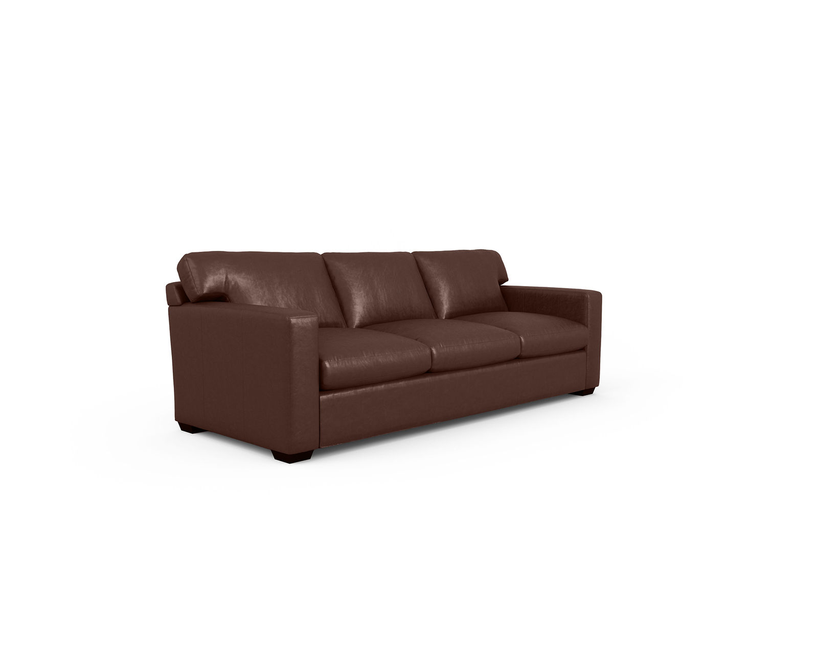 Madison Track Arm 88" Leather Sofa (In Stock)